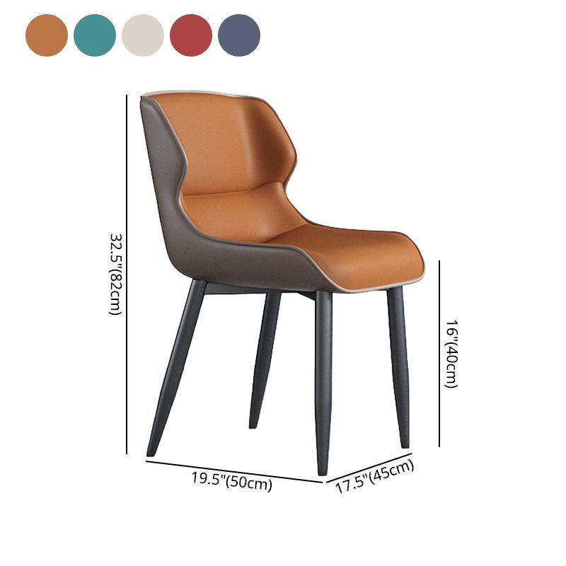 Juego de sillas de metal de estilo industrial, sillas laterales con respaldo lateral para cocina, comedor