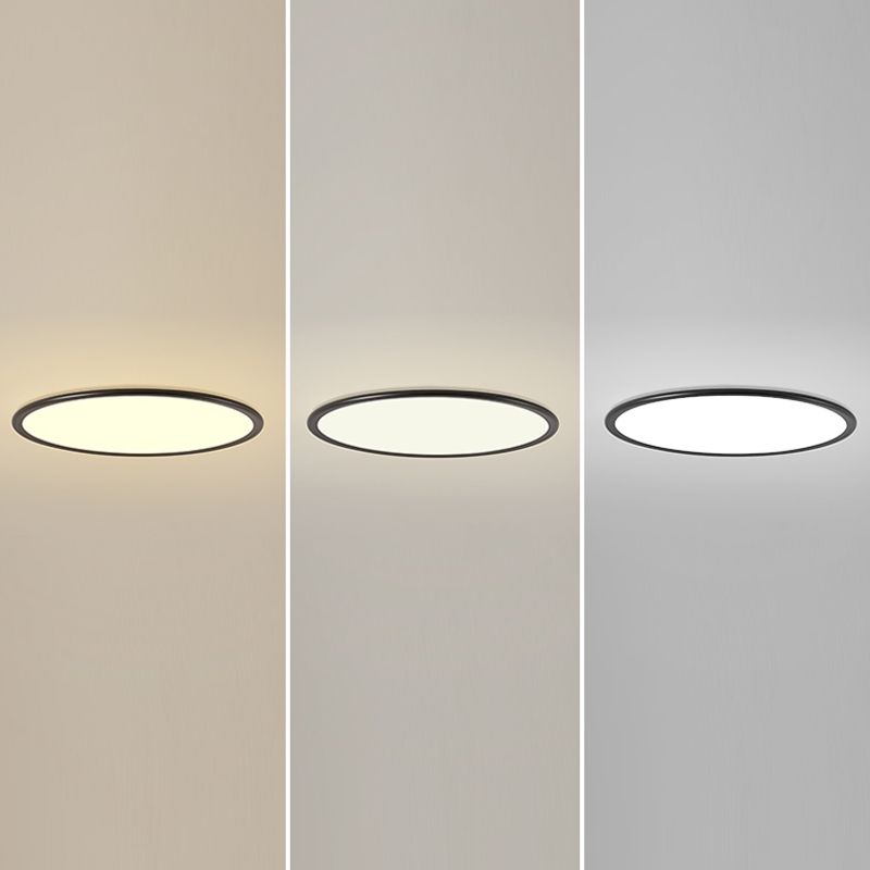 Aluminum Circle Ceiling Light Fixture Simplicity LED Ceiling Mount Light Fixture