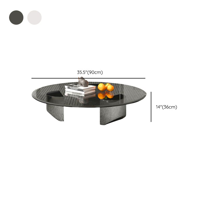 3 Legs Glass Single Coffee Table Tropical No Distressing Coffee Table