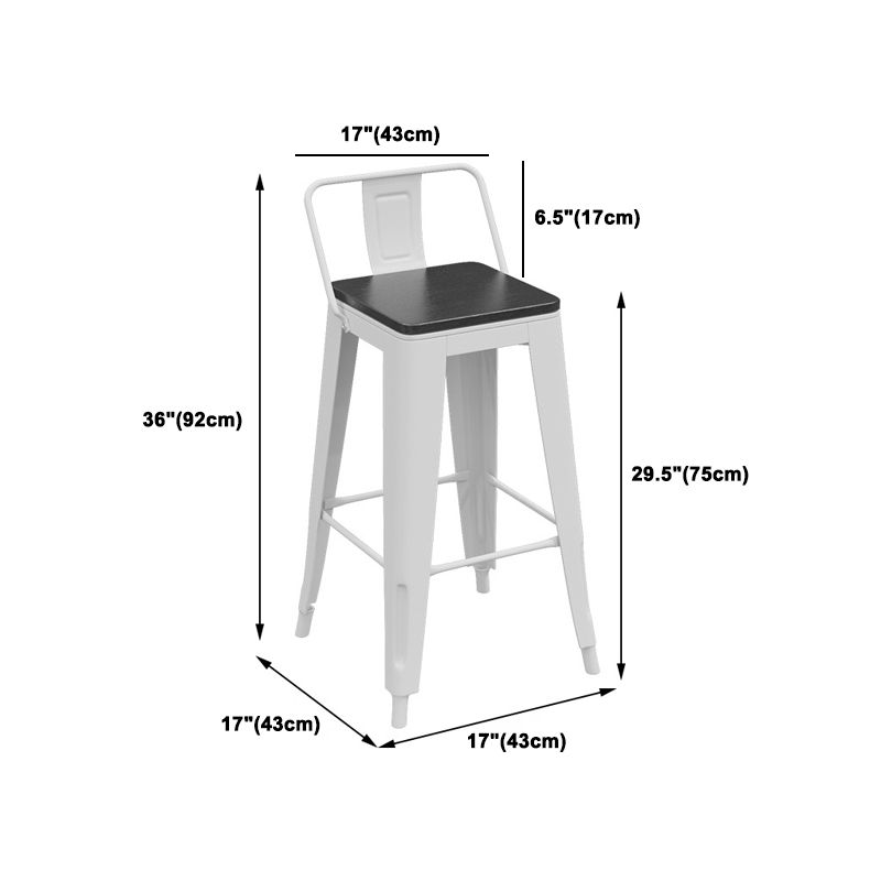 1/3/4 Pieces Industrial Bar Stool and Table Set White Iron Bar Set