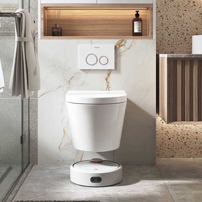 Contemporary Wall Hung Flush Toilet Ceramic Urine Toilet with Seat for Washroom