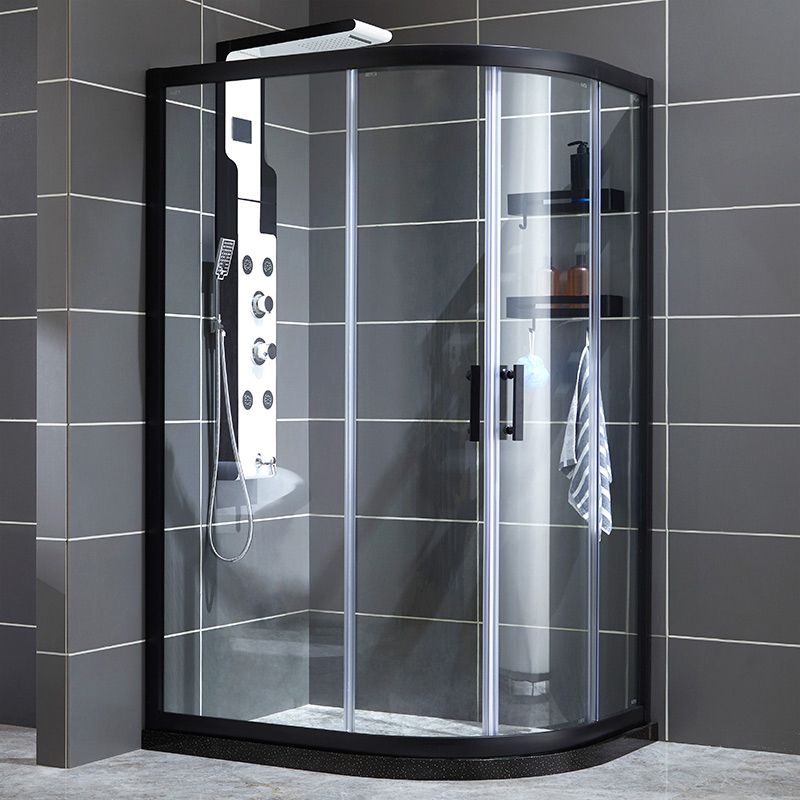 Double Sliding Frame Shower Doors Transparent TemperedShower Door