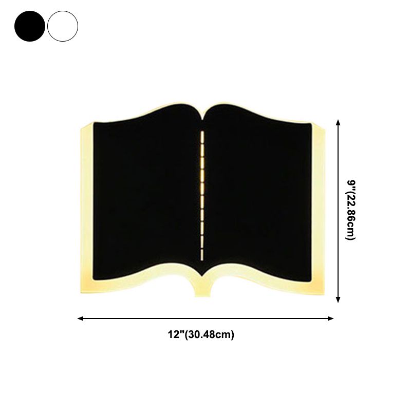 Buch Schatten Metall Wandleuchten moderner Stil 1 Leichtem Wandmontage Beleuchtung