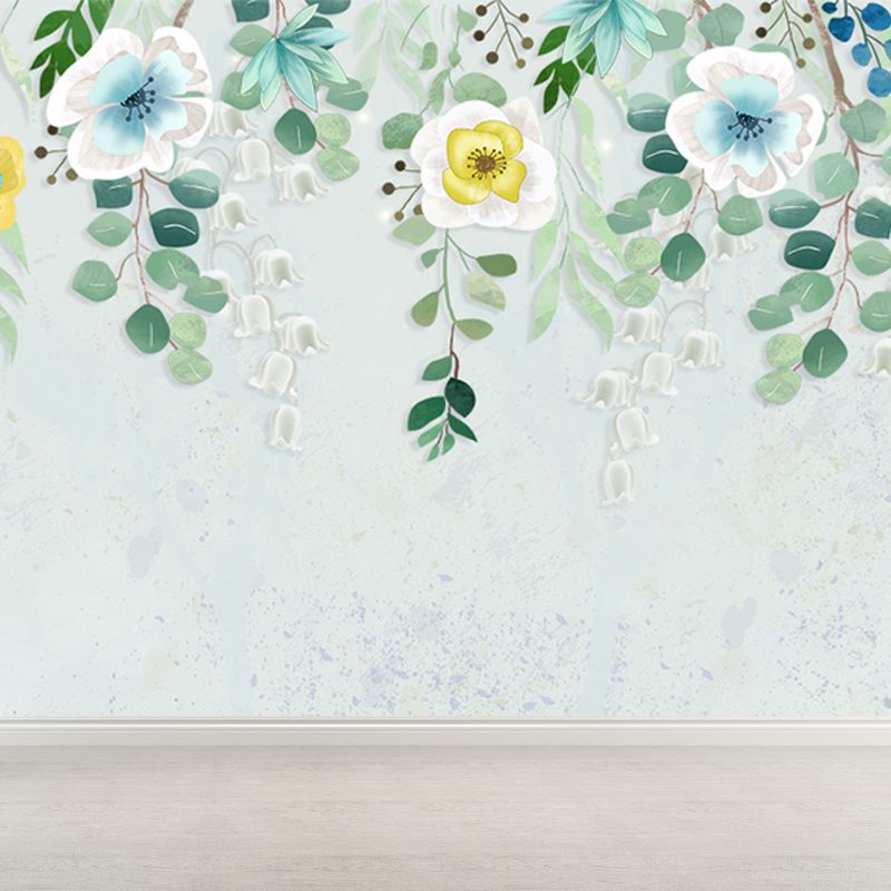 Blossom Wall Mural Contemporary Water Resistant Living Room Wall Art, Personalize