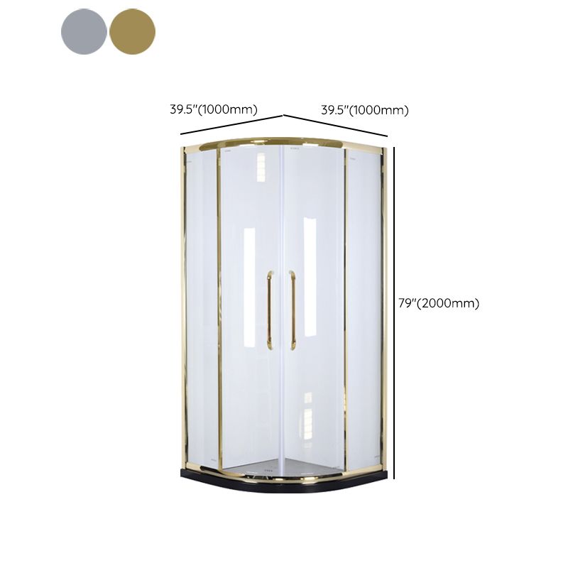 Round Shower Enclosure Clear Tempered Shower Enclosure on Corner