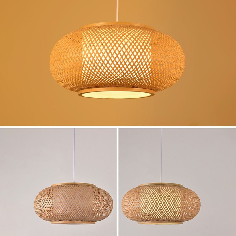 Chinesische Anhänger Beleuchtungskörper Rattan Hanges Licht mit hängenden Kabel für das Restaurant