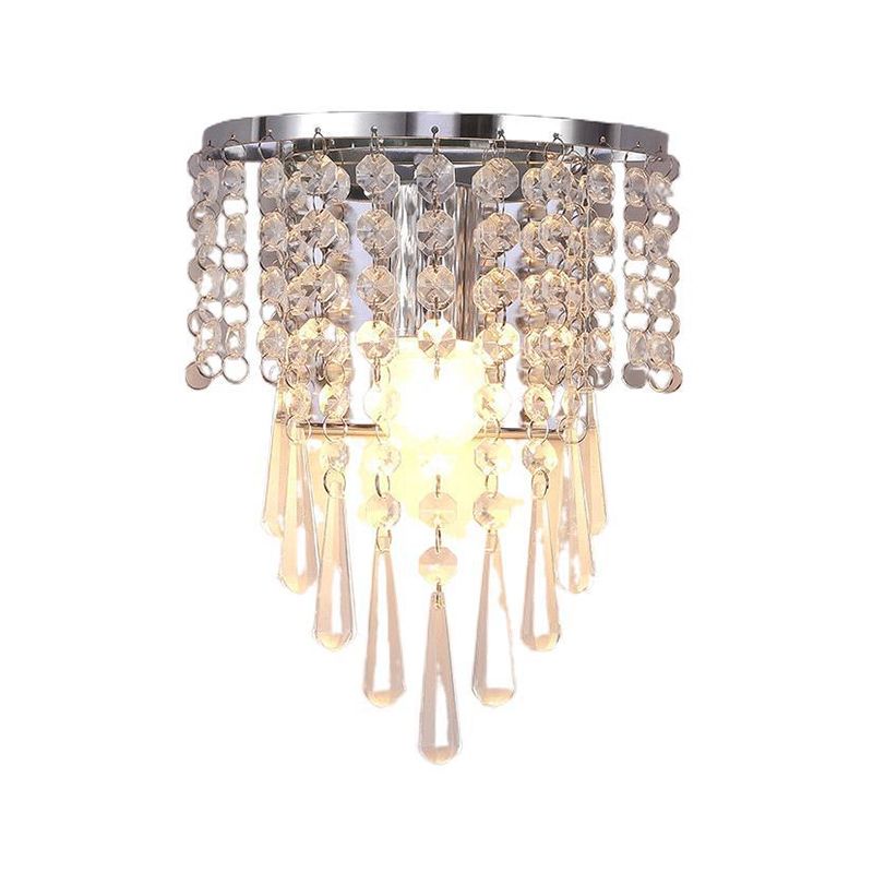Modern Unique Shape Wall Light Sconces Crystal 1 Light Wall Lighting Fixtures