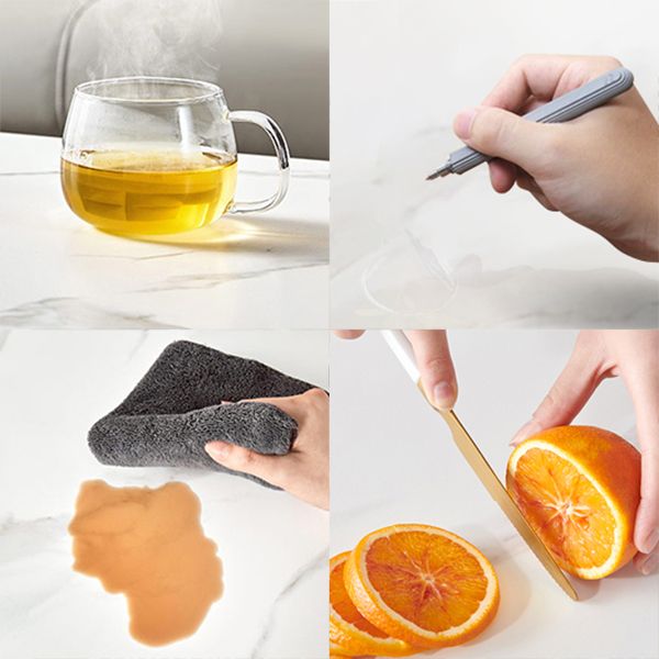 Metal and Slate Rectangular Table, Gorgeous Style Home Minimalist Balcony Bar Table