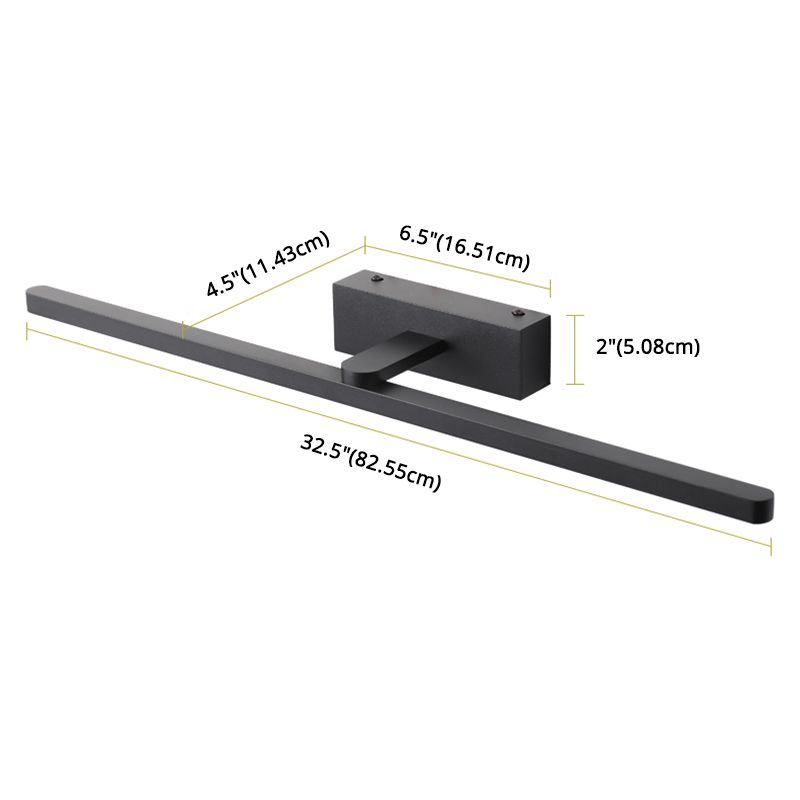 Éclairage d'applications de mur linéaire simplicité style métal LED LED Bathroom Mur Light