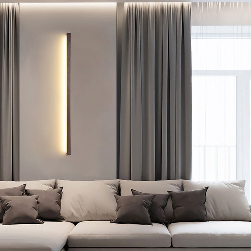 Living Room Wall Sconce Modern Wood Led Simple Wall Mounted Light Fixture