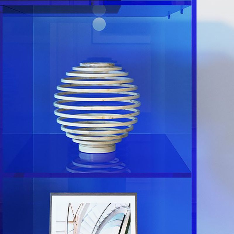 Standard Closed Back Bookshelf Modern Style Acrylic Bookcase