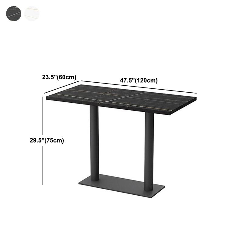 Industrial Style Dining Table Sintered Stone Table for Dining Room