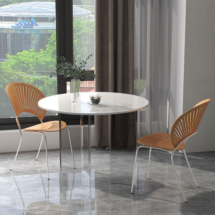 Modern 1/3 Pieces Dining Set Round Stone Dining Table for Dining Room