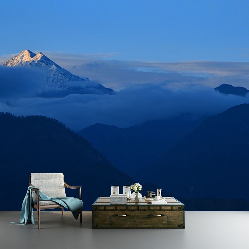 Himalayas View Mural Waterproof Wall Covering for Living Room Reading Room