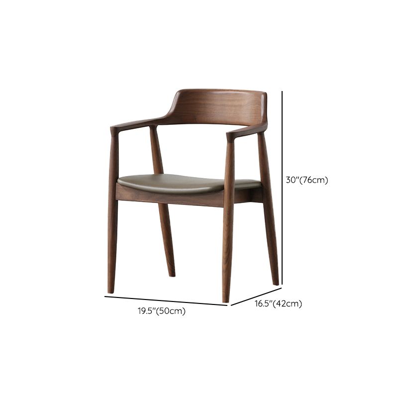 Industrial 1/4/5 Pieces Furniture Rectangle Solid Wood Dining Chairs Set in Brown