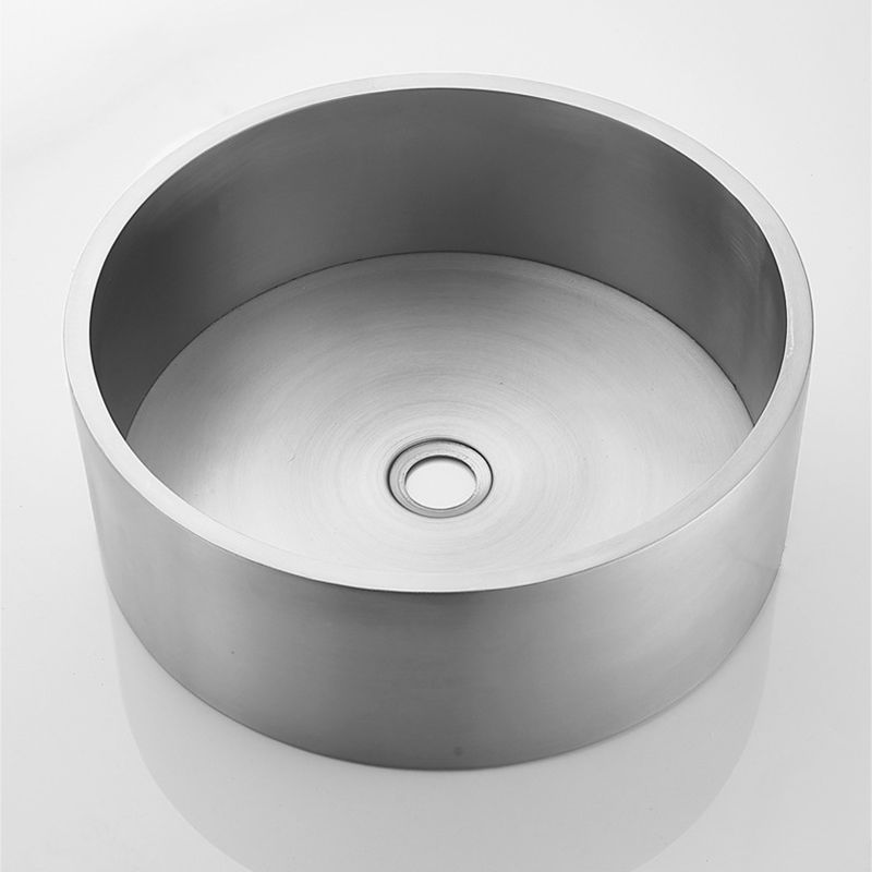 Modern Stainless Steel Wash Stand Round Trough Sink for Bathroom