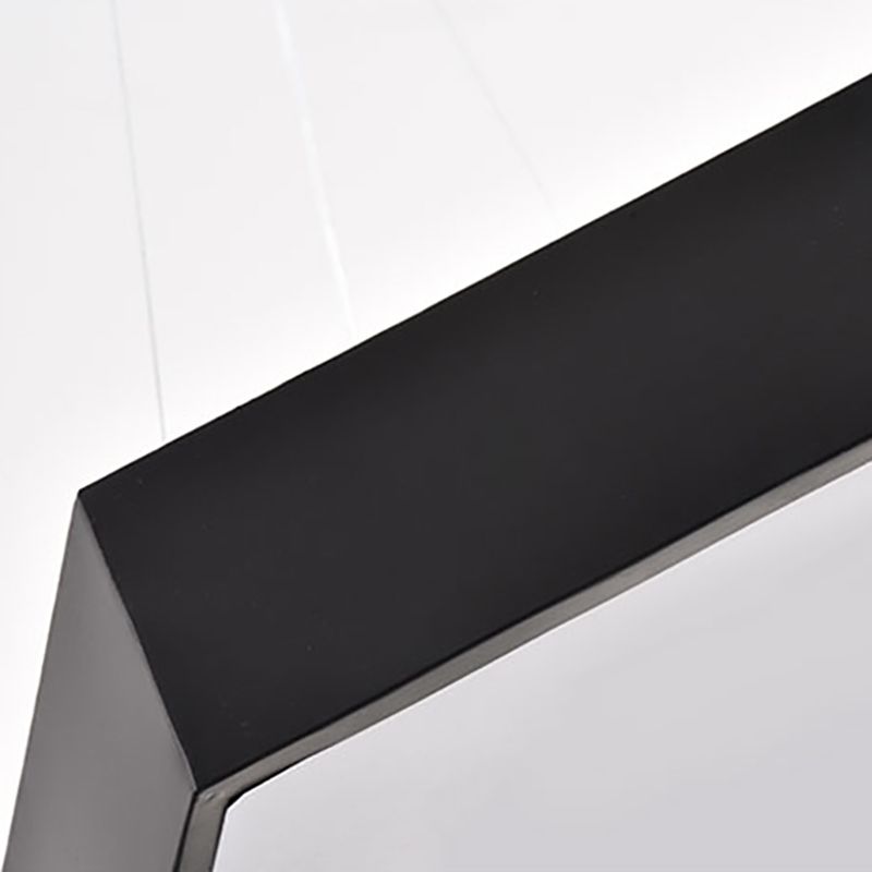 Lampe à la simplicité noire avec des luminaires d'éclairage de pendentif à LED à l'ombre acrylique