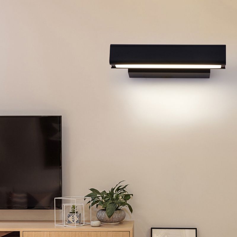 Metal Square Shape Wall Light Modern Style 1 Light Wall Mounted Light Fixture