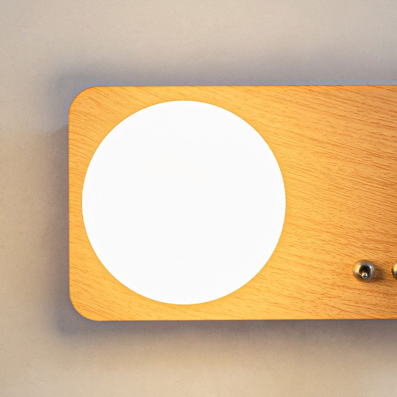 Modern Sconce Single Light Wood Light Spot Light Beside Light Bedroom Indoor Light