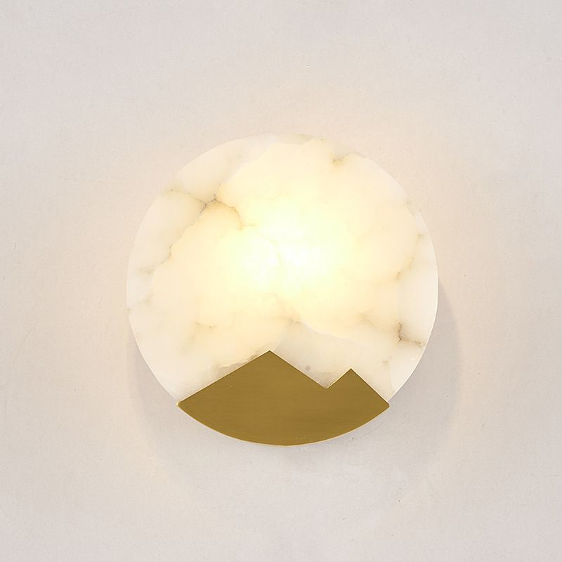 Fidutri di illuminazione da parete in pietra d'oro Luce a parete contemporanea per letto per foyer