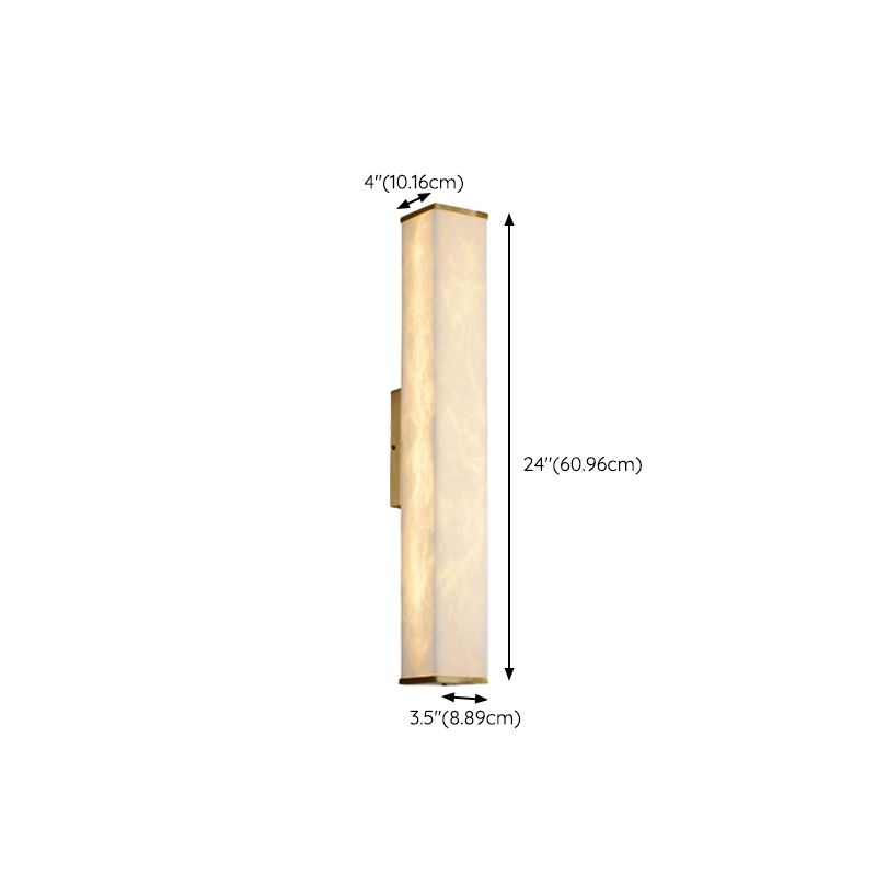 Contemporary Style Copper Wall Light Geometric Shape Wall Lamp for Living Room