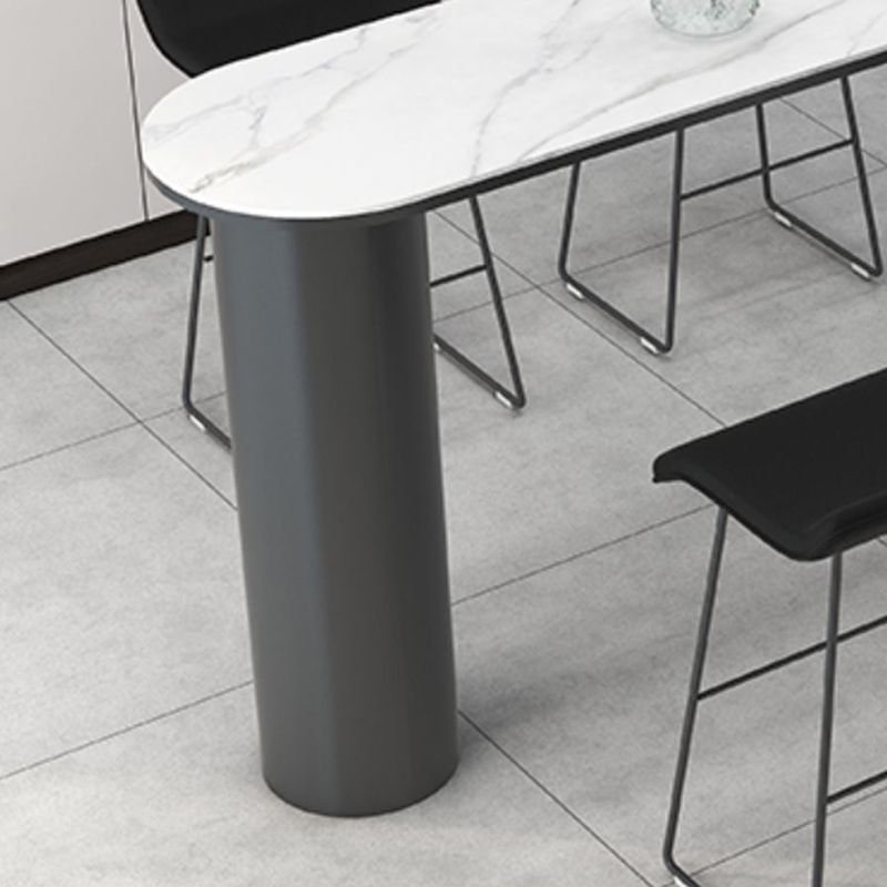 Free Form Stone Bar Dining Table Modern Bar Height Pub Table for  Living Room