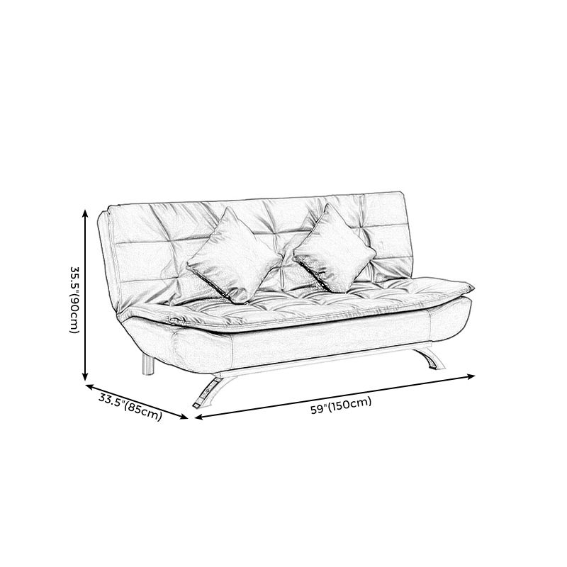 Kunstleder modernes Sofa armloses 33 -Zoll -Sofa für Wohnzimmer