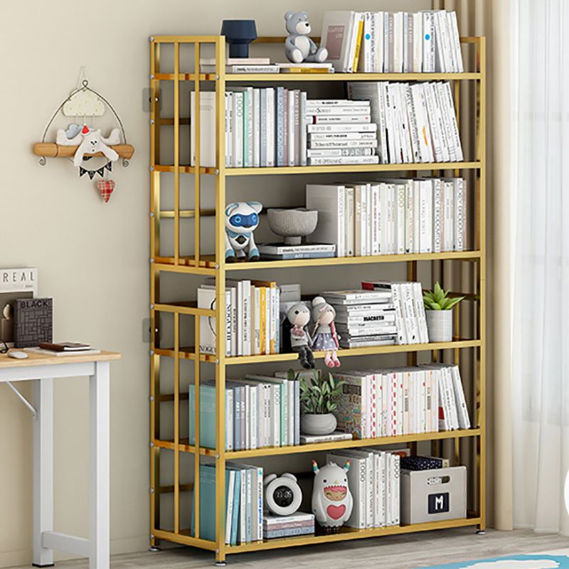 Vertical Rectangular Bookcase Metal 9.8" Wide Open Bookcase Book Shelf Contemporary