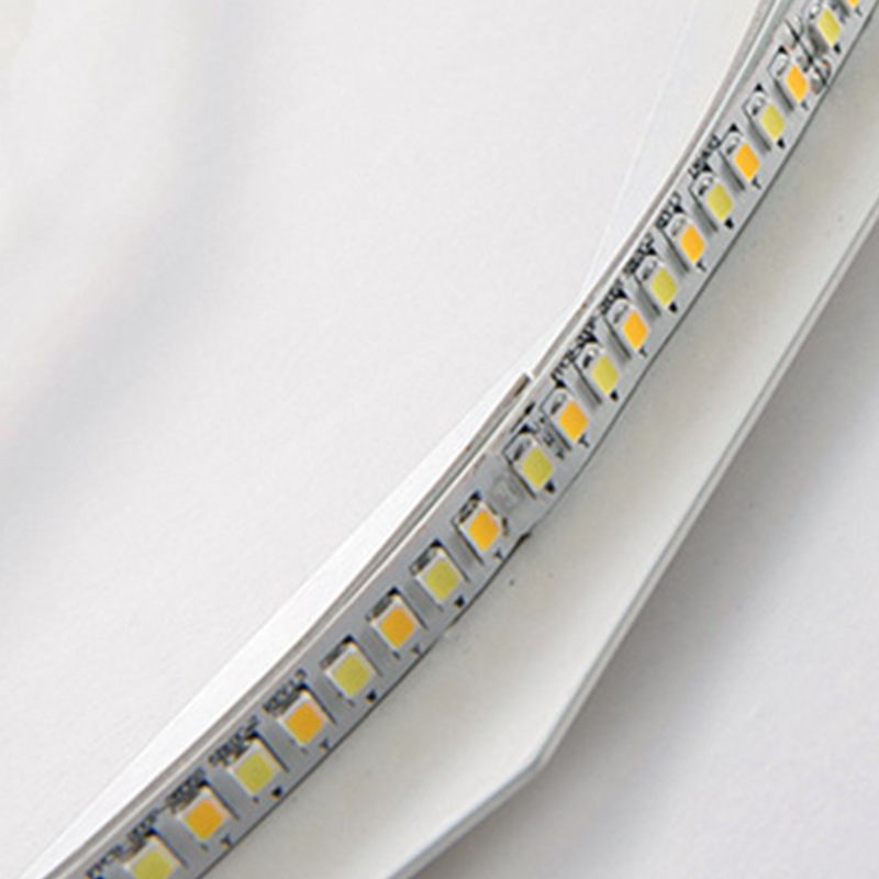 Simplicité LED Pendante luminaire de drop lampe à chute géométrique avec ombre acrylique