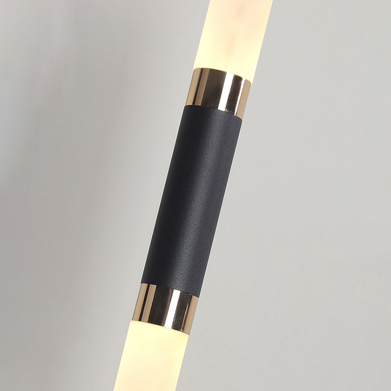 Eigentijdse LED 1-licht plafond hanger licht acryl lineaire hangende lamp voor woonkamer