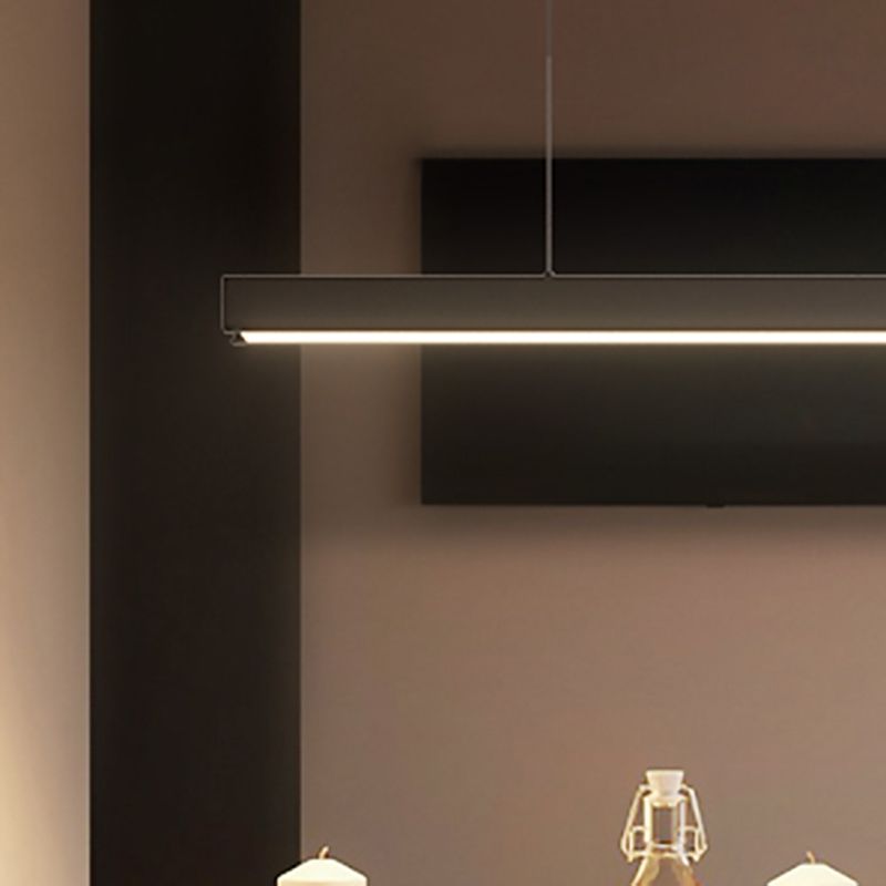 Luz Led Island Lighture Nordic Modern Style Comedor Rectángulo Luz de colgante