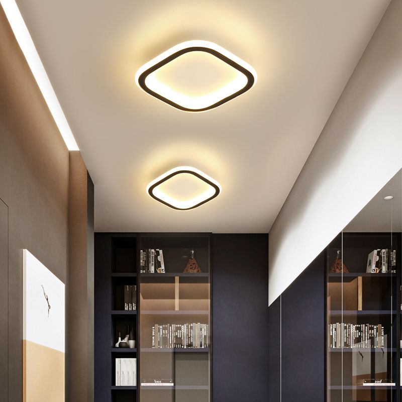 LED Ceiling Light Fixture Modern Simple Flush Mount Lamp for Aisle Bedroom