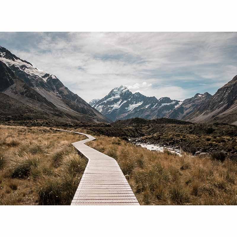 Environmental Photography Mural Wallpaper Mountain Range Indoor Wall Mural