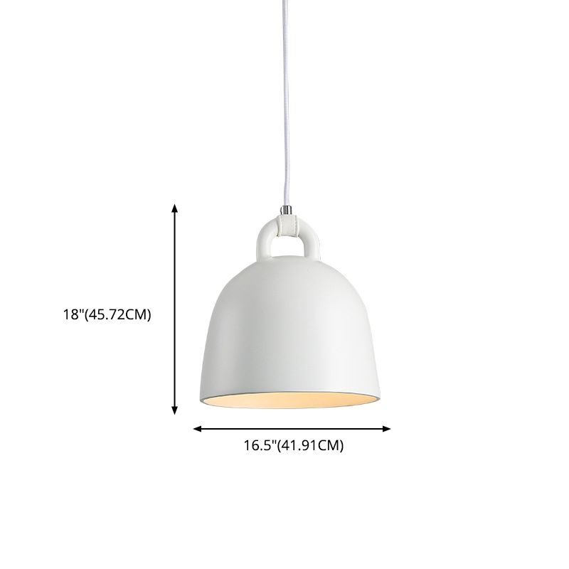 Resina de macarrones de estilo nórdico lámpara colgante de hojas de mano con forma de accesorio de iluminación de suspensión de 1 luces para dormitorio