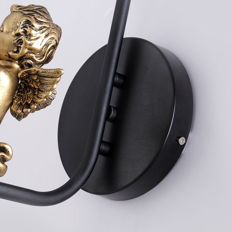 Lámpara esférica liviana nórdica estilo creativo de vidrio 1 apliques de luz con modelo de ángulo