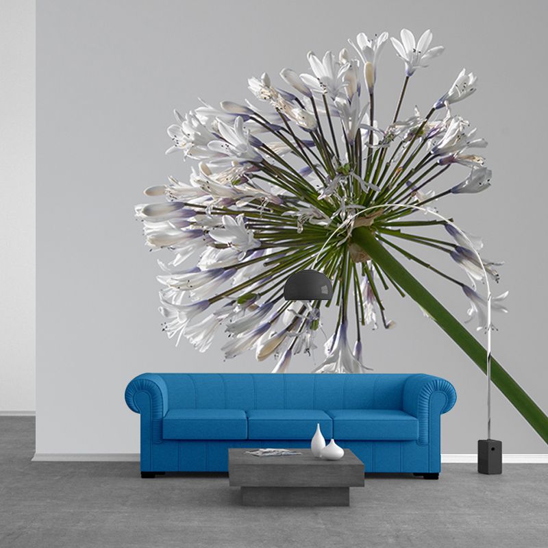 Colorful Flower Mural Wallpaper Waterproofing Wall Decor for Meeting Room