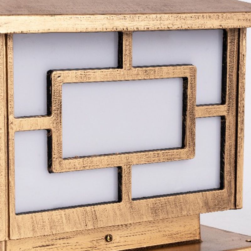 Modern Simple Outdoor Light Square Shape Solar Energy Pillar Lamp for Outdoor