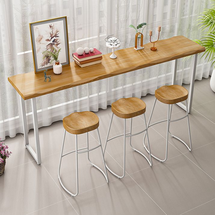 Contemporary Metal Legs Bar Stools Living Room Counter Chair