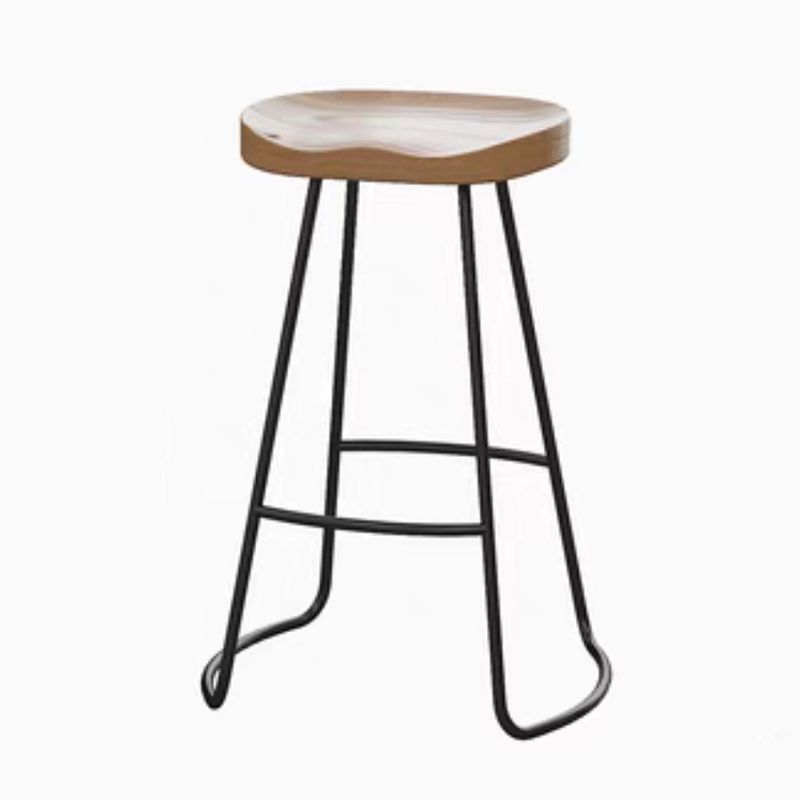 Modern Rectangle Pub Table Set 1/5 Pieces Wooden Counter Table with High Stools