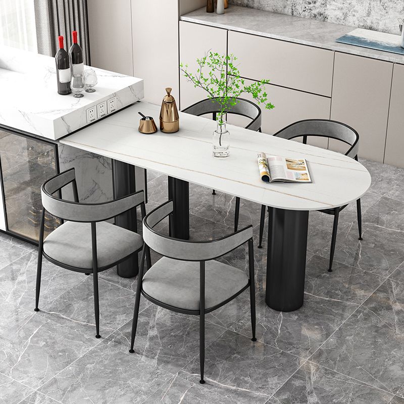 Gesinterde stenen eettafel moderne stijl eettafel voor keuken