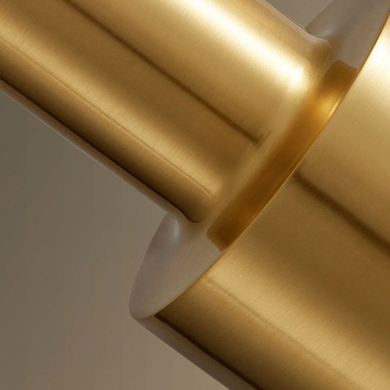 1 éclairage pendentif à cylindre lumineux moderne simplicité plafonnier en métal pour le restaurant