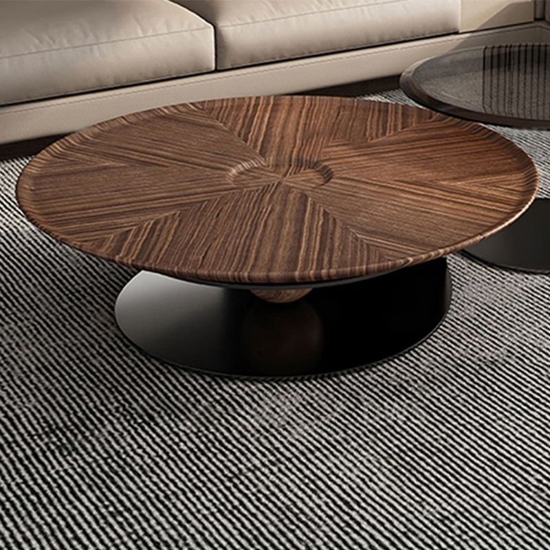 No Distressing Pedestal Coffee Table Modern Round Bunching Tables