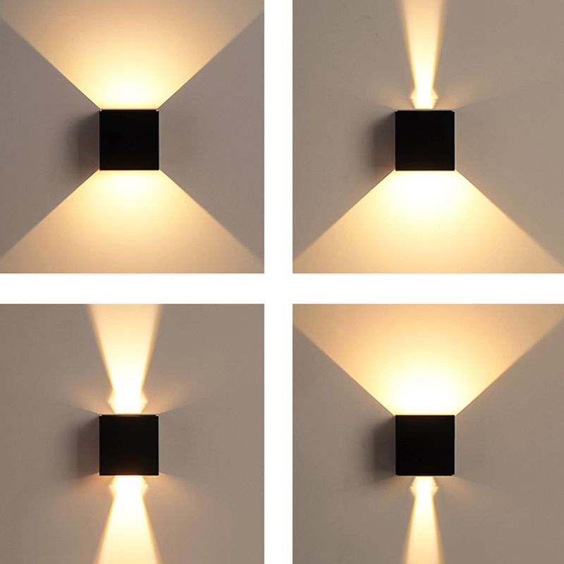 Modern Lighting Outdoor Sconces Disconce di lavatrice per la parete della casa con arte metallica