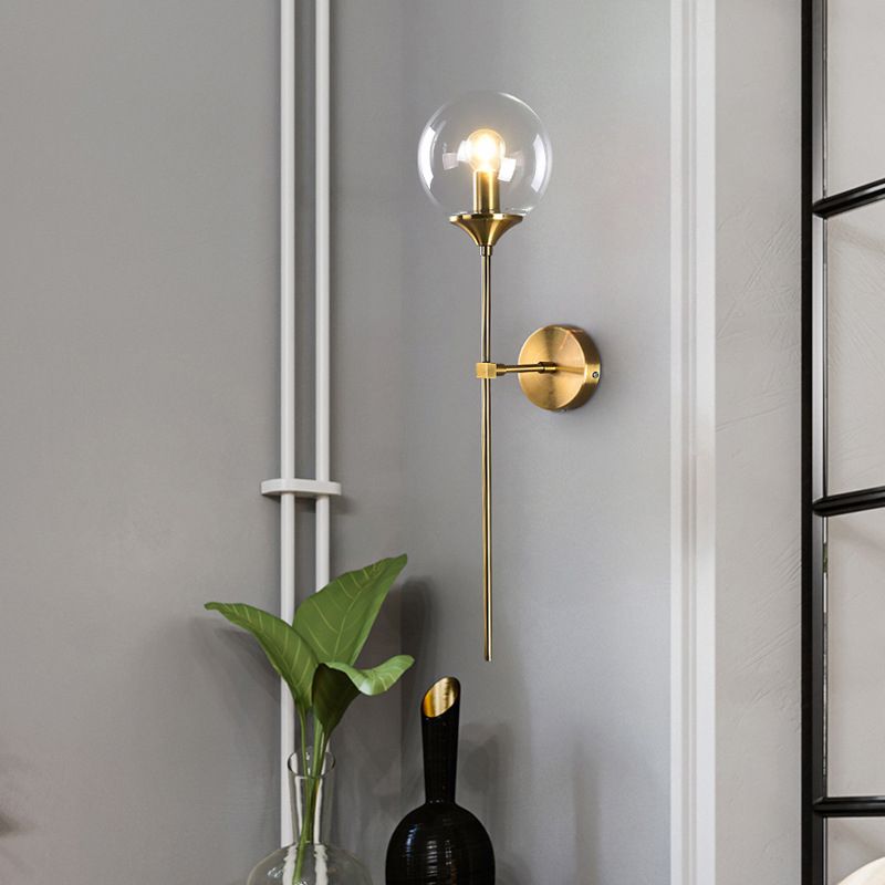 1 luminaire luminaire mural en verre lumineux moderne lumières suspendues murales mondiales pour chambre à coucher