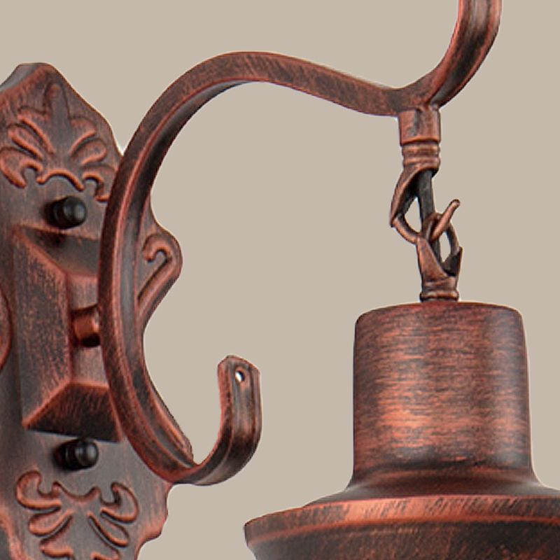 Verwitterte Kupfer Ein leichter Leuchten leichter rustikaler Stil klarer Glaskerosin -Beleuchtung