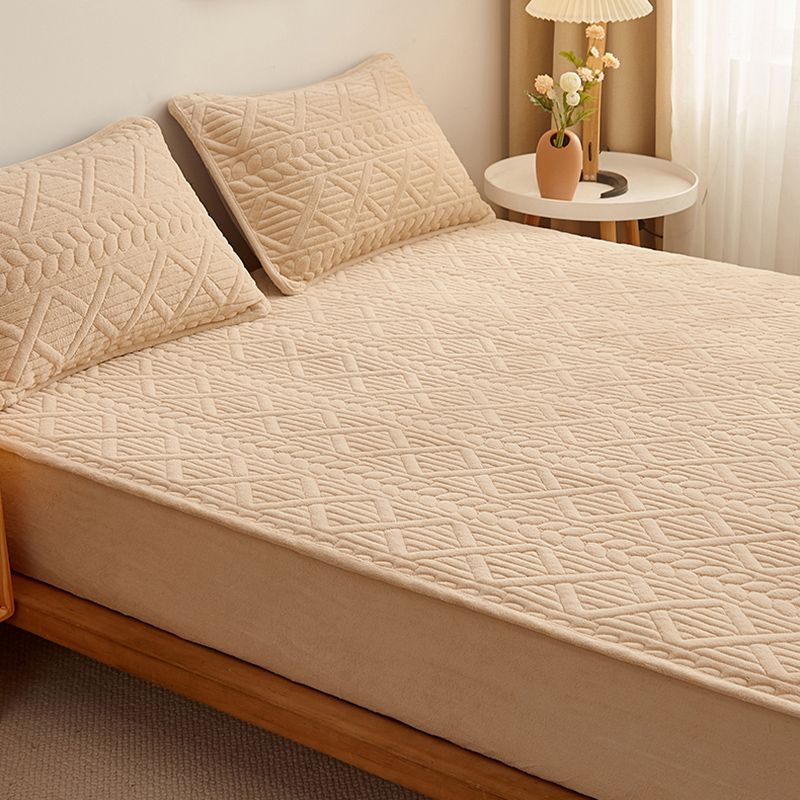 Modern Bed Sheet Set Flannel Elegant Fitted Sheet for Bedroom