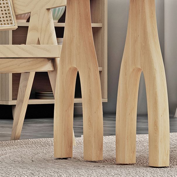 Modern 1/2/3/4/5 Pieces Rectangle Dining Set Solid Wood Dinette Table with Chairs