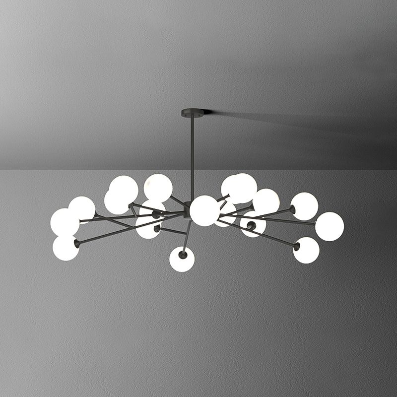 Designer Style Globe Chandelier Light Fixtures Multi-Head Suspension Pendant Lamps for Living Room