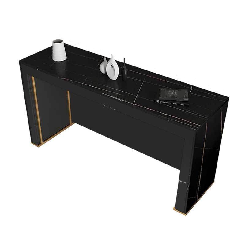 Modern Style 1/2/3 Pieces Sintered Stone Pub Table Set Fixed Table Counter Table