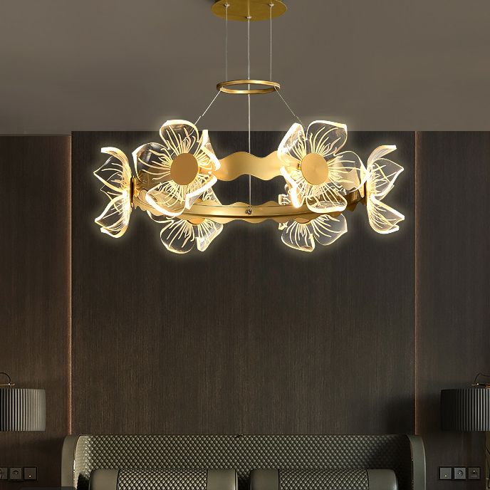 Eigentijds plafond hanglampje lichtglas hangend licht licht voor woonkamer